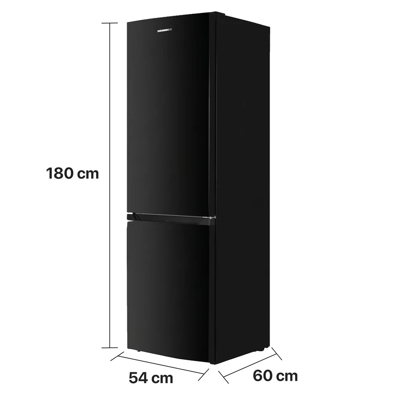 Heinner HCNF-HM253BKE koel-vriescombinatie – 253 L – Full No Frost – energielabel E