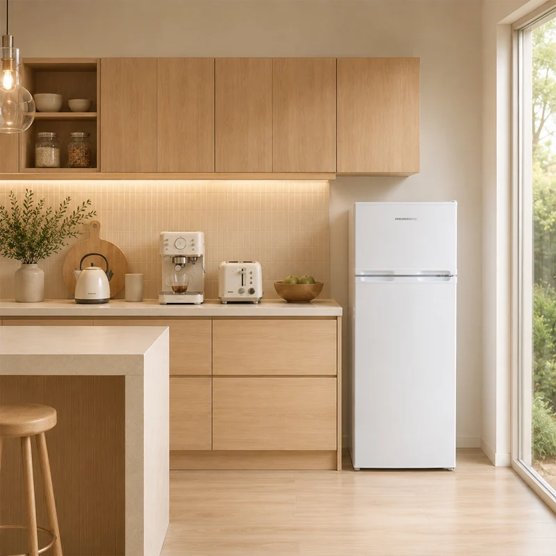 Heinner koel-vriescombinatie HF-H2206E – 206 liter – energielabel E