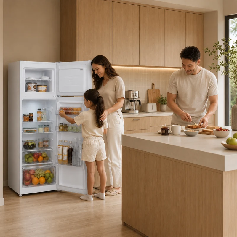 Heinner koel-vriescombinatie HF-H2206E – 206 liter – energielabel E