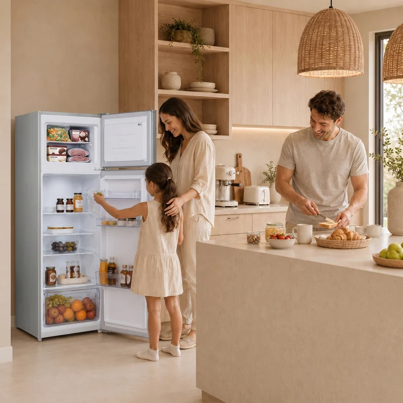Heinner koel-vriescombinatie HF-H2206SE – 206 liter – energielabel E