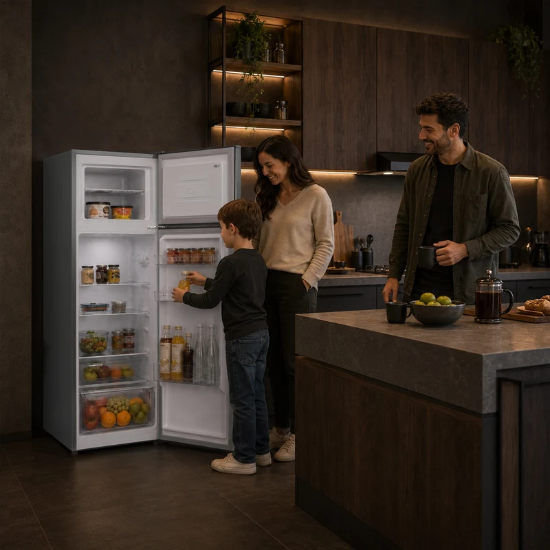 Heinner HF-H2206XE++ Koel-vriescombinatie 206 L