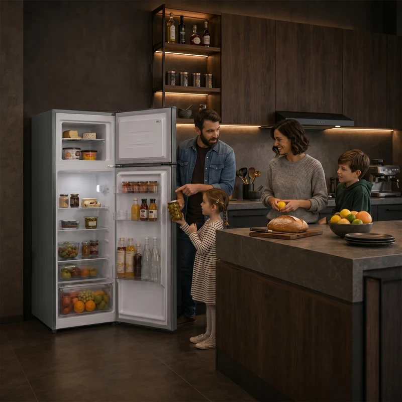 Heinner HF-HM2206INVXD koel-vriescombinatie – 206 liter – inverter compressor