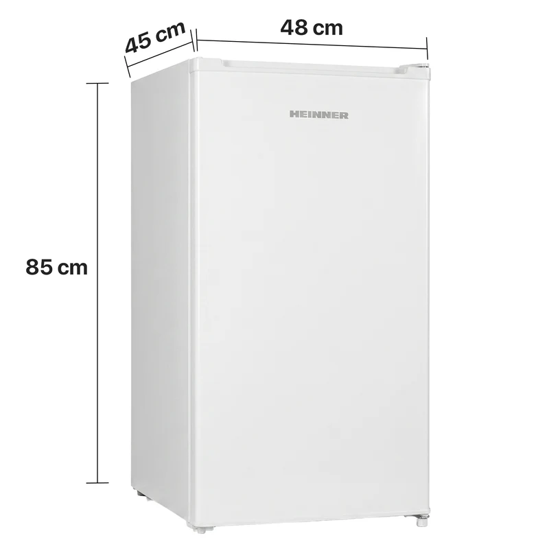 Tafelmodel koelkast Heinner HF-HM90E – 90 liter – omkeerbare deur – energielabel E