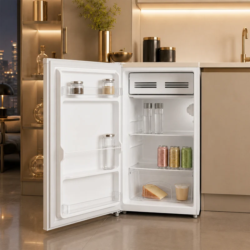 Tafelmodel koelkast Heinner HF-HM90E – 90 liter – omkeerbare deur – energielabel E