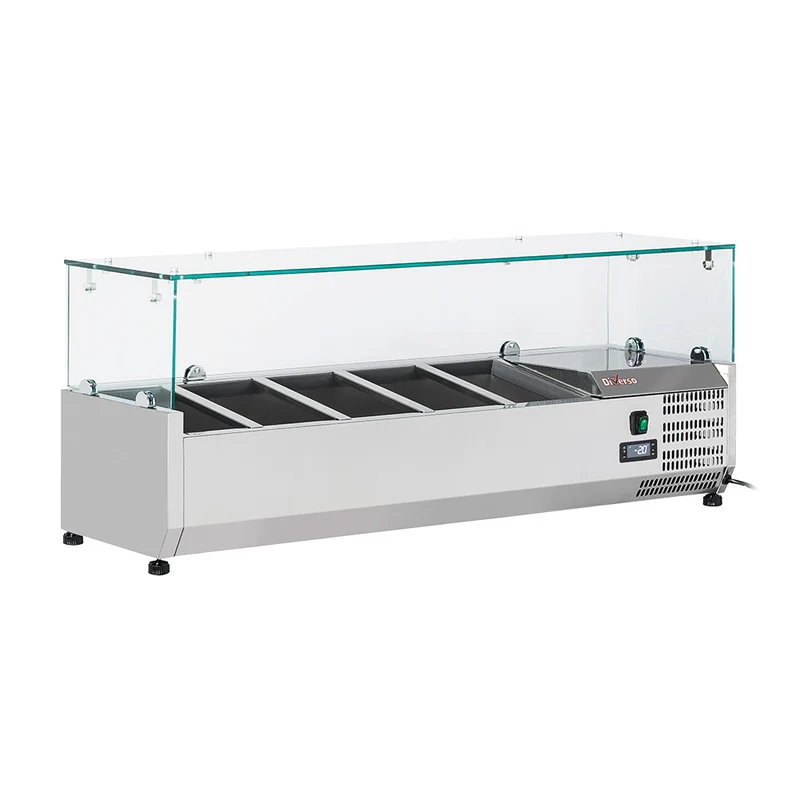 Profi Kühltisch mit 3 Türen GN 1/1 , Edelstahl, WR-SAG1-T3