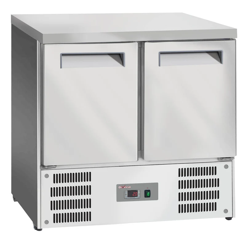 Gastro Kühltisch 2-türig , GN 1/1 , 90 cm breit, WR-SAG1-T2