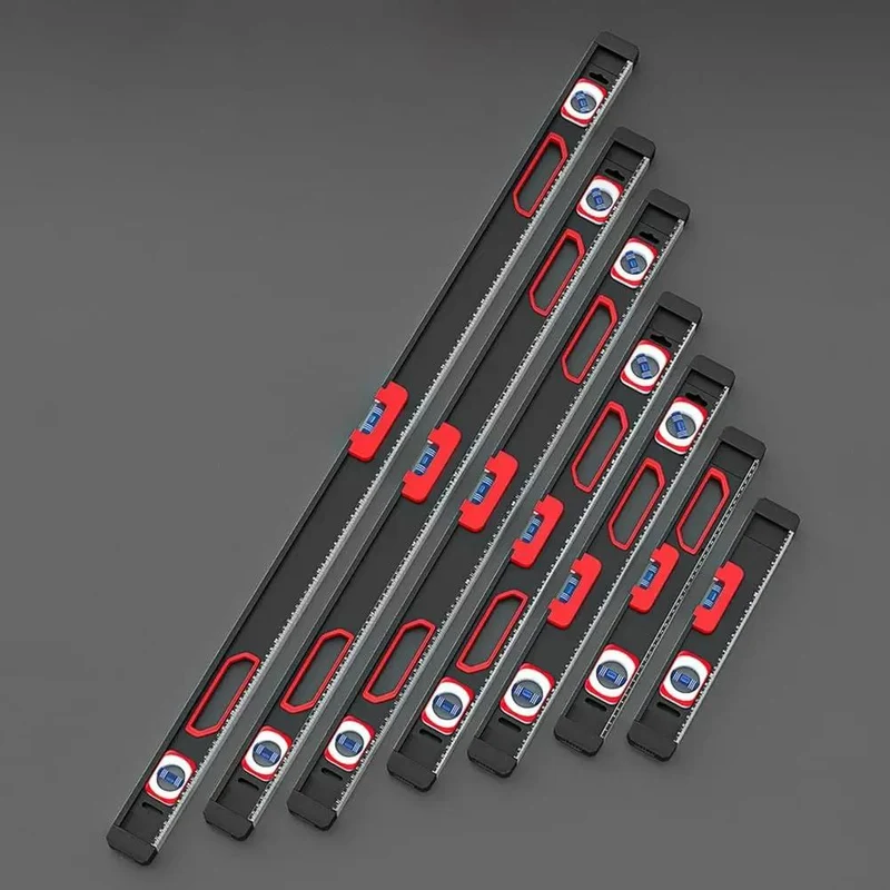 Heavy Duty Aluminum Alloy Level With Exposed Beefy Magnets For Dead Solid Grip On Any Iron Surface Sharp Precision Markings And Slim Portable Profile Engineered To Crush Every Tradesman Or Weekend Hack