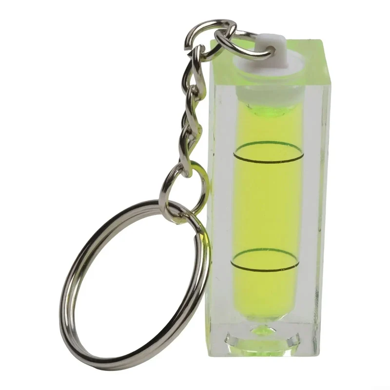 Slick 10 Pack Mini Spirit Levels and Acrylic Glass Precision Squares Built For Keychain Clip With Straight Up Accuracy For Home Builds and Trade Tool Gear Or Snappy Layout Checks Anywhere