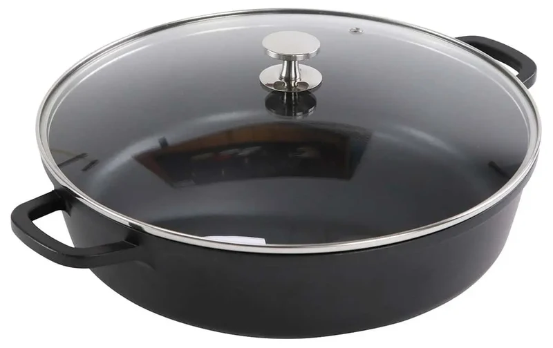 AluChef® Aluminium Bräter rund 32 cm schwarz
