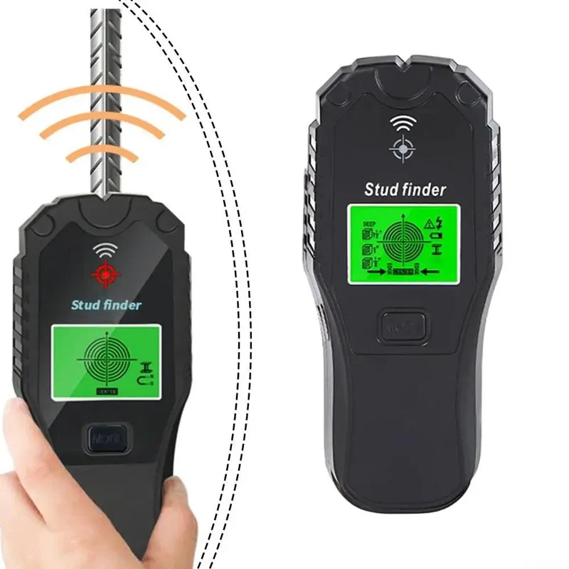 Top-Shelf 5-In-1 Stud Finder Wall Scanner With Edge Detection Mode For Wood Studs Metal Pipes Copper And Live AC Wires Deep Scan Up To 1.5 Inch Ideal For DIY Renovation And Drilling Safety Without Breaking The Bank Or Damage