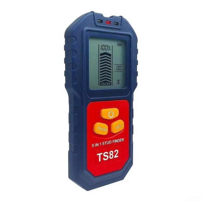 Heavy Duty Five In One Wall Scanner And Stud Finder With AC Wire And Metal Pin Detector Adjustable Sensitivity Lcd Screen Rock Solid For House Remodeling And Diy Jobs Built Like A Tank Works Like A Charm