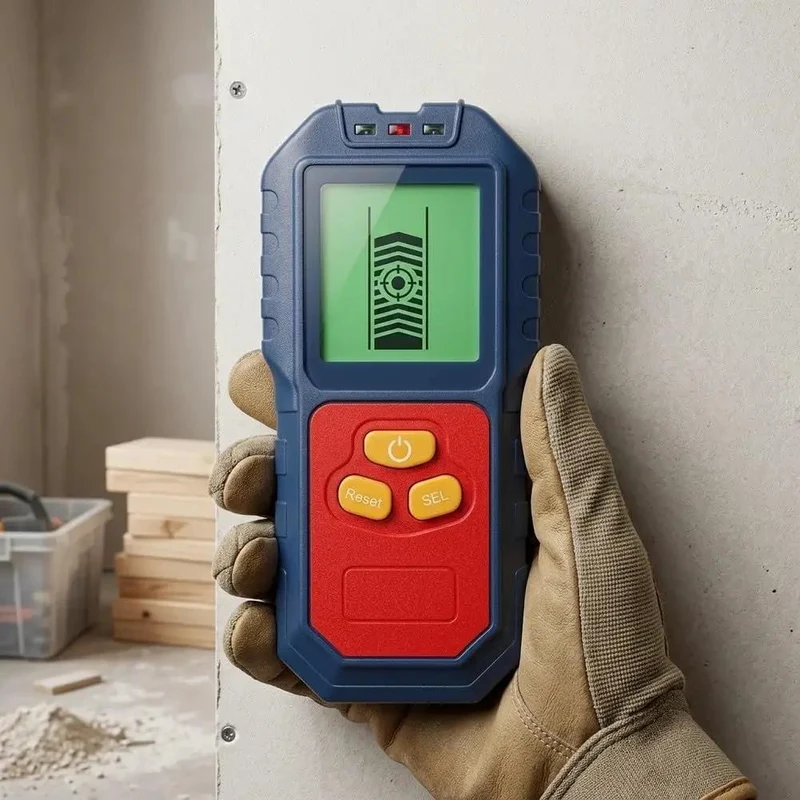 Heavy Duty Five In One Wall Scanner And Stud Finder With AC Wire And Metal Pin Detector Adjustable Sensitivity Lcd Screen Rock Solid For House Remodeling And Diy Jobs Built Like A Tank Works Like A Charm