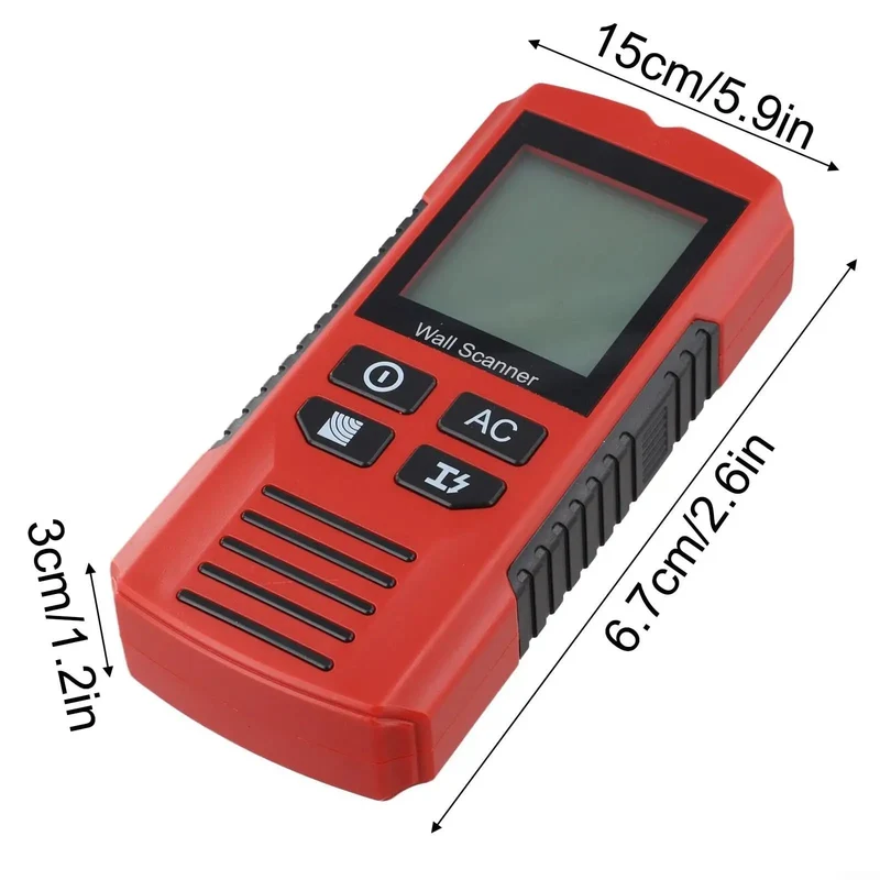 Sweet Tool 7-In-1 Digital Stud Finder Wall Scanner Features Bright LCD Screen Deep Scan Capability Locating Wood Studs Metal Pipes And Live Ac Wiring Up To One Point Five Inches For Zero Hassle Diy Home Projects