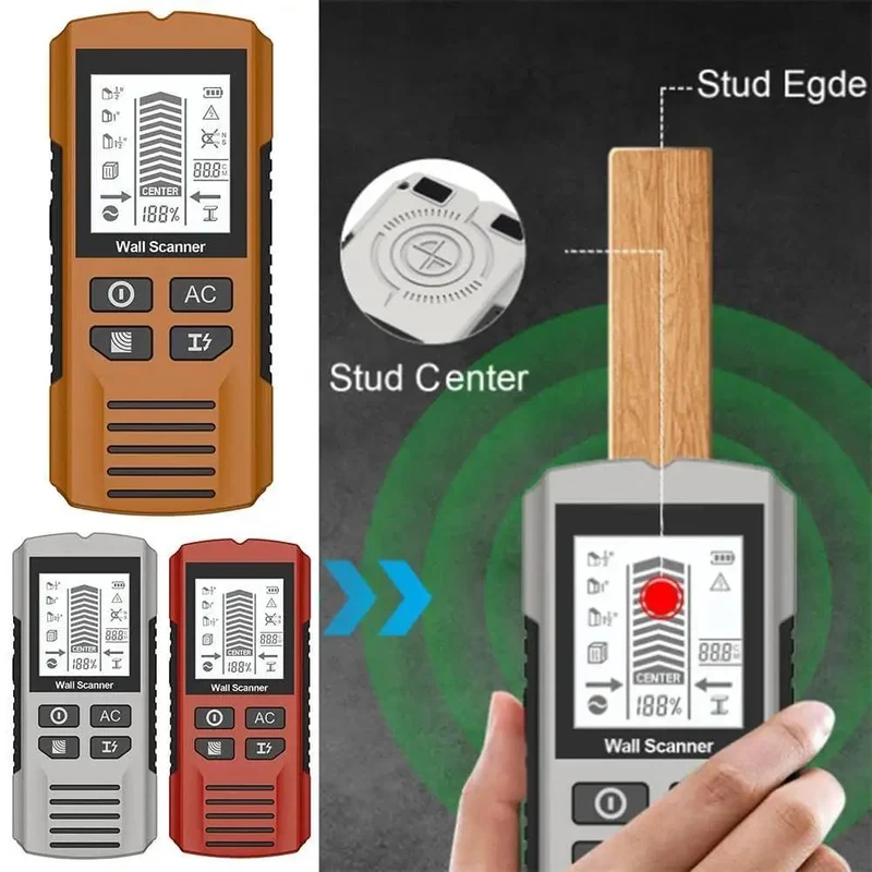 Sweet Tool 7-In-1 Digital Stud Finder Wall Scanner Features Bright LCD Screen Deep Scan Capability Locating Wood Studs Metal Pipes And Live Ac Wiring Up To One Point Five Inches For Zero Hassle Diy Home Projects