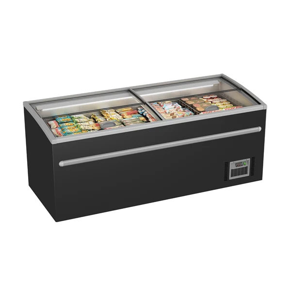 Supermarkt-Gefrierschrank 1040L Schwarz