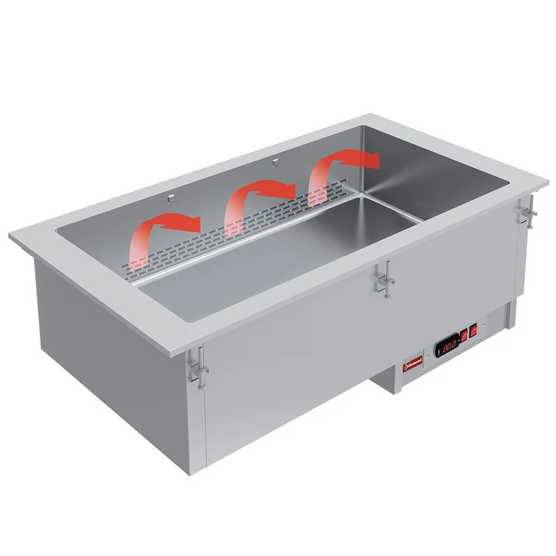 Element Bain-Marie 4 GN 1/1 - ausgetrocknet - belüftete - IN/BX15-PSC