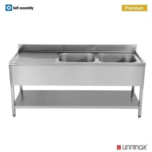 180x70xH85cm – 2 Becken rechts