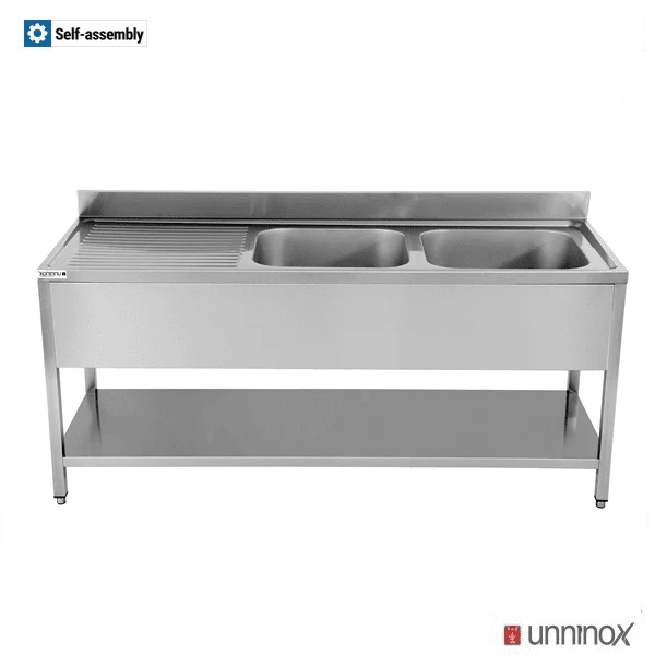 1800x700xH850mm 2 Schalen Rechts