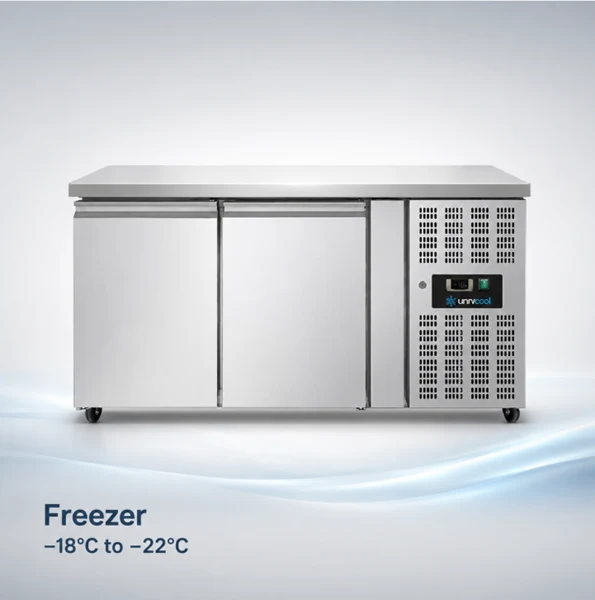 GEFRIER-Tresen – 2 Türen – ohne Aufsatz 136x70x85cm