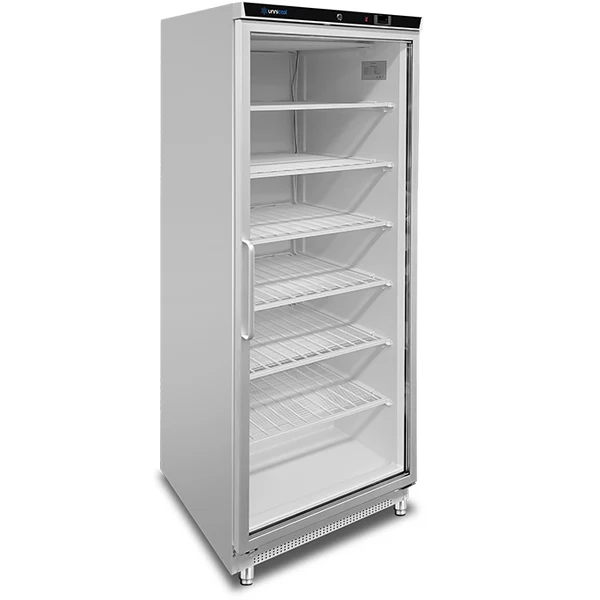 Gefrierschrank 630 l Weiß + Glas –18 °C/–22 °C Ventiliert 775 x 735 x 1920 mm