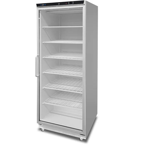 Gefrierschrank 630 l Weiß + Glas –18 °C/–22 °C Ventiliert 775 x 735 x 1920 mm