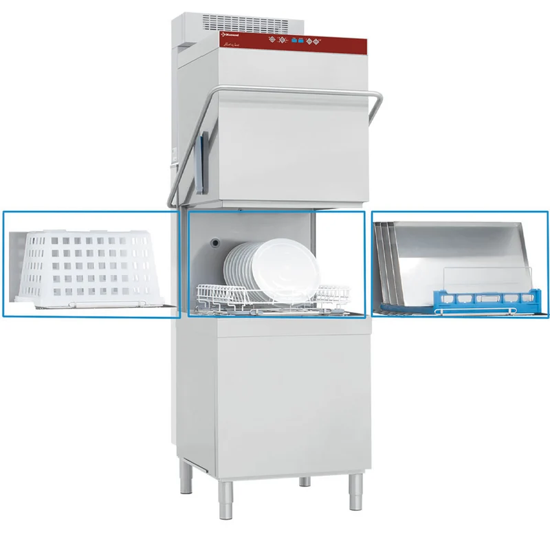 Haubenspülmaschine, Körbe 600x500 mm + Dampfkondensator-Wärmerückgewinnung - DCR37/6-RC