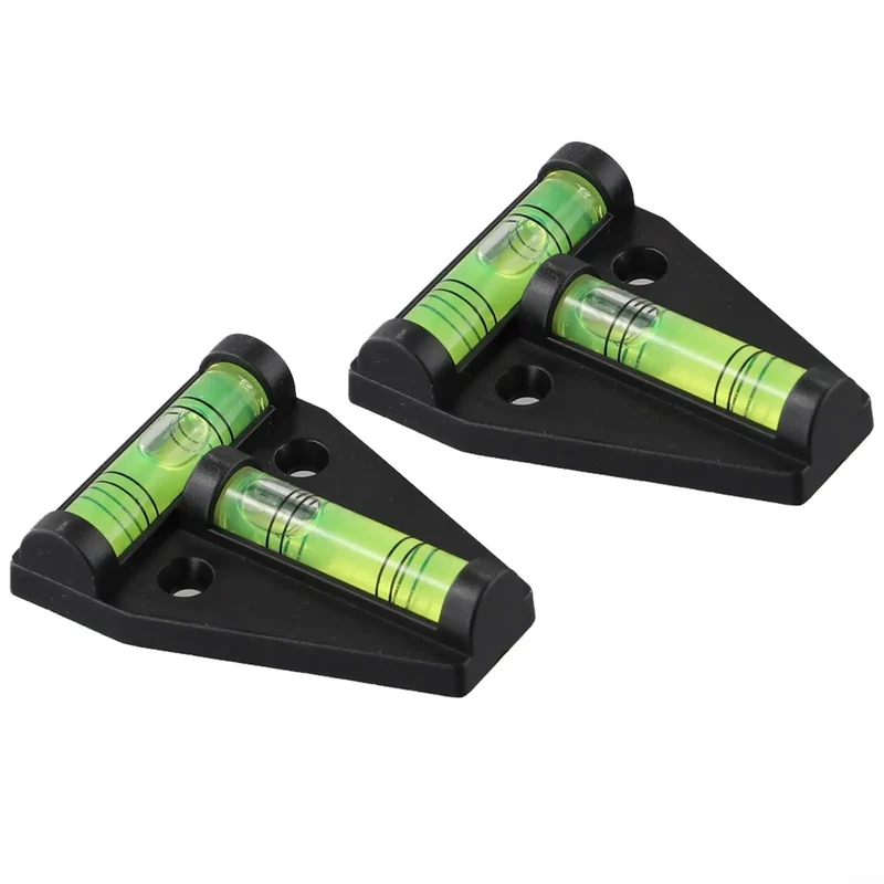 Straight Shooting T Shape Spirit Level Two Pack For Woodworking And Diy Projects No Hassle Horizontal And Vertical Bubble Indicators Rock Solid Compact Pocket Design For TV Sets Caravans
