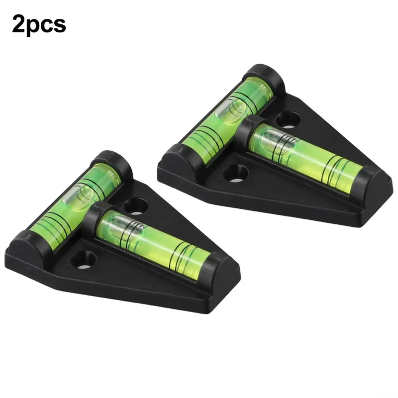 Straight Shooting T Shape Spirit Level Two Pack For Woodworking And Diy Projects No Hassle Horizontal And Vertical Bubble Indicators Rock Solid Compact Pocket Design For TV Sets Caravans