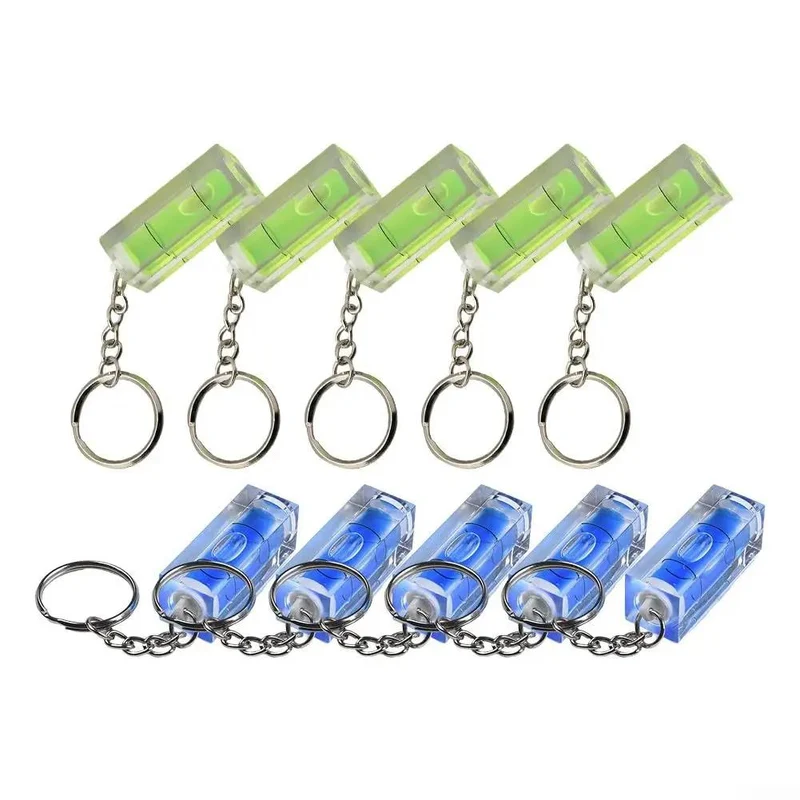 10 Piece Square Spirit Level Set Featuring Rock Solid Acrylic Bubble Inclinometer For Dead Straight Precision Layout Work Green And Blue No Sweat Measuring Gauges That Make Alignment Effortless