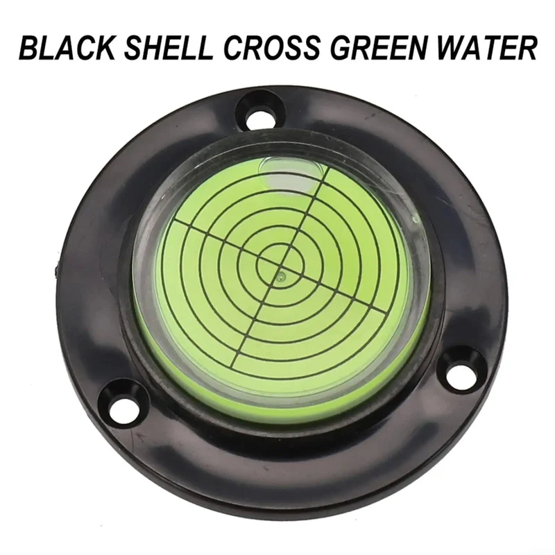 Round Circular Bubble Level With Clear Acrylic Housing For RV Rig And Workbench Alignment Quick Read Spirit Vial Tilt Gauge For Snappy Setup And Crisp Centering On Any Tailgate Or Job Site