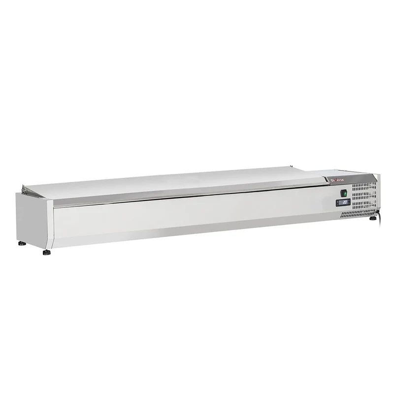 Profi Kühltisch 3-türig GN 1/1 , Umluft & Edelstahl , fahrbar, WR-GTN3-3N