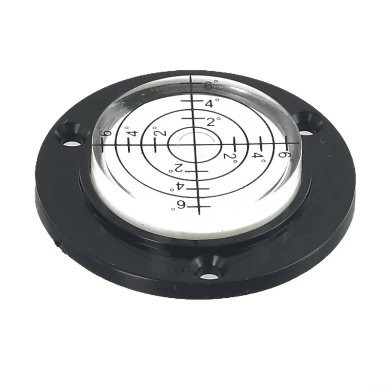 Slick 50Mm Circular Level Vial With Sleek Black Acrylic Bubble Indicator For Spirit Levels And Bullseye Gauges Legit Precision Mini Round Tool That Delivers Nailed Level Accuracy