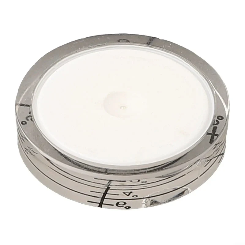 Precision Circular Bubble Level With Hella Bright Fluorescent Yellow Liquid And Rock Solid Acrylic Housing Delivering Dead Center Accuracy For Every Task While Offering Minimal Parallax Errors And Tough Wear Resistant Shell That Works Like A Charm