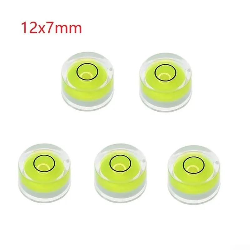 Round Bubble Level 5 Pack High Accuracy Acrylic Spirit Tool For Precise Home Diy Leveling Construction And Wall Mounting Projects Rock Solid Accuracy For Dead Straight Results Smooth Sailing On Every Build And Install Job
