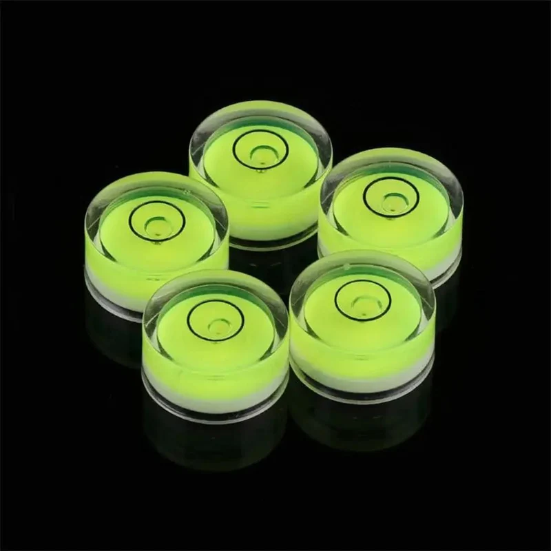 Round Bubble Level 5 Pack High Accuracy Acrylic Spirit Tool For Precise Home Diy Leveling Construction And Wall Mounting Projects Rock Solid Accuracy For Dead Straight Results Smooth Sailing On Every Build And Install Job