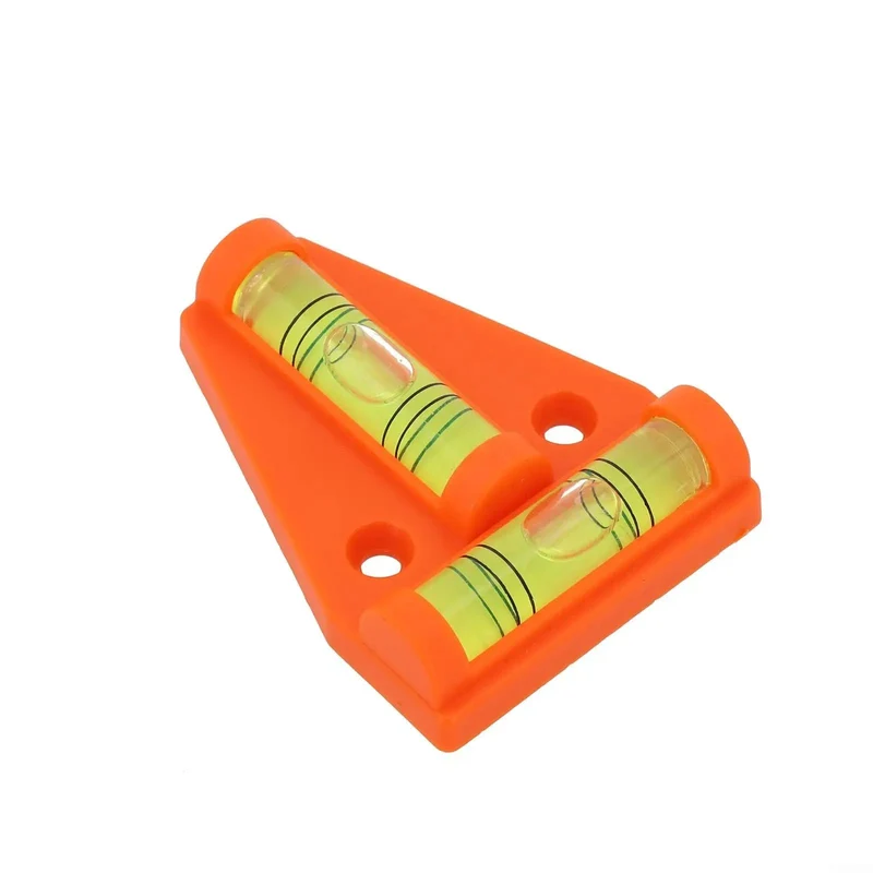 Zero Hassle T Shaped Two Way Bubble Level With Darn Bright Fluorescent Vial For Quick Camp Rig Setup And Secure Motorhome Camper Wall Mount Leveling In Dim Nightlight Conditions