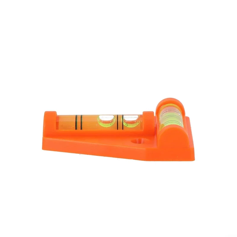 Zero Hassle T Shaped Two Way Bubble Level With Darn Bright Fluorescent Vial For Quick Camp Rig Setup And Secure Motorhome Camper Wall Mount Leveling In Dim Nightlight Conditions