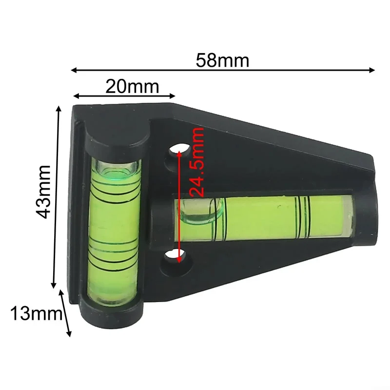 T Shaped Horizontal Bubble Level With Fluorescent Vials For Dead Nuts Accurate Tile Fixes And Wall Hangs Hella Bright In Dim Spaces Two Way Spirit Gauge For Any Home Build Project