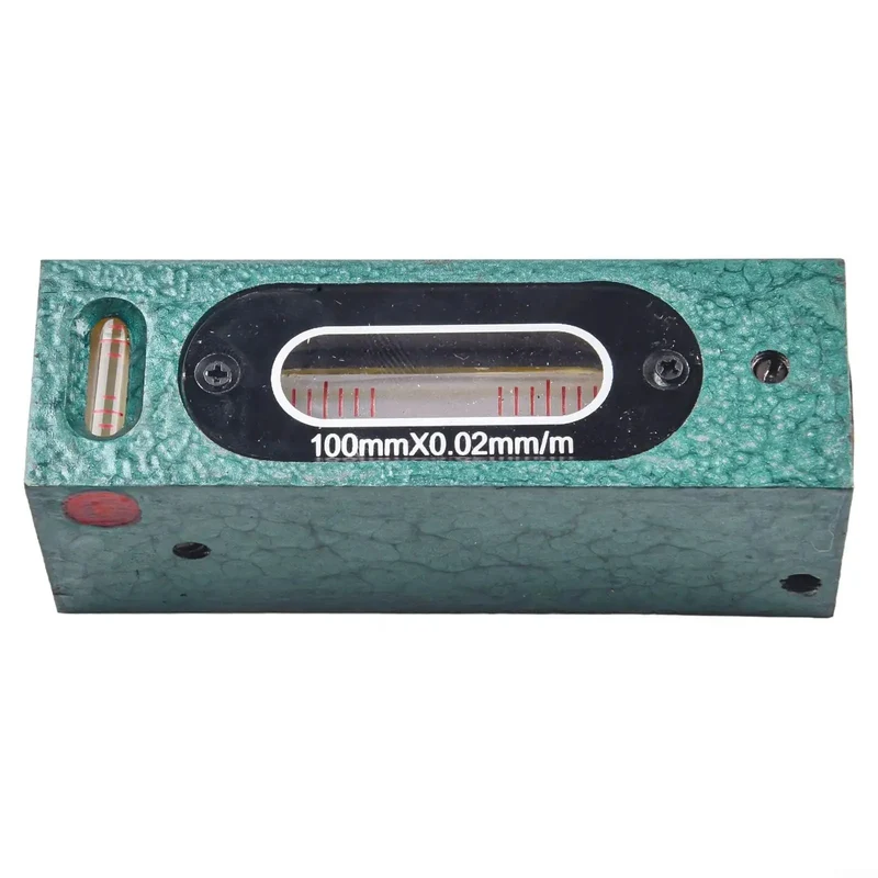 Precision Steel Spirit Level Bar 200mm With Zero Point Zero Two Millimeters Resolution Machinist Tool Featuring V Groove Base For Dead On Machinery Leveling And Tough As Nails Workshop Build In Wood Case