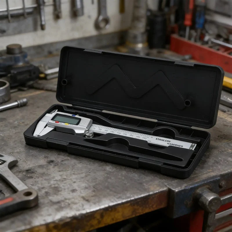 Hardened Stainless Steel Digital Caliper 0-150mm With Extra Large LCD Display And Killer Accuracy At 0.01mm Resolution Perfectly Suited For Serious Machinists Engineers And Detailed Fabrication Jobs