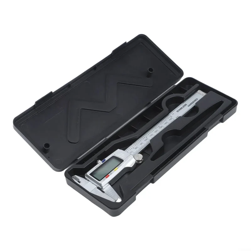 Hardened Stainless Steel Digital Caliper 0-150mm With Extra Large LCD Display And Killer Accuracy At 0.01mm Resolution Perfectly Suited For Serious Machinists Engineers And Detailed Fabrication Jobs
