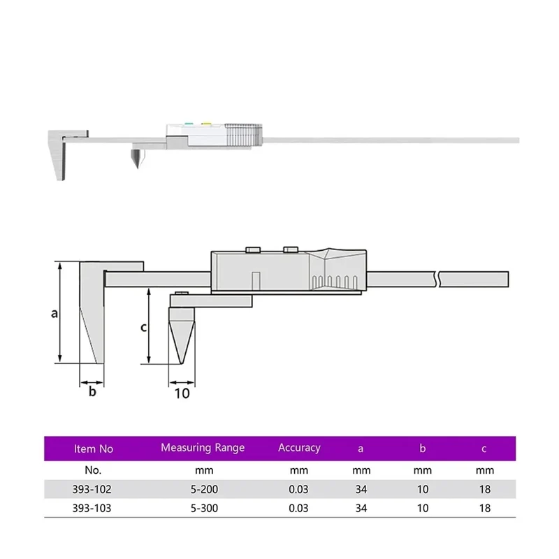 Badass Digital Caliper Measuring Tool For Edge And Hole Center Distance Size Precision Electronic Gauge Ruler 5 To 200 Mm Hella Compact Handheld Design Perfect For Shop Projects