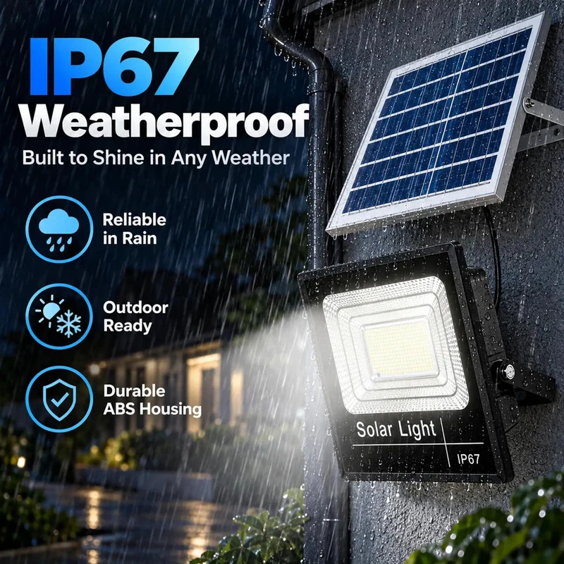 Heavy Duty Solar Floodlights With Legit Kick Butt Brightness And Built Like A Tank Abs Shell For Zero Hassle Install On Any Outdoor Fence Gate Or Backdrop Wall Up To Five Hundred Watts