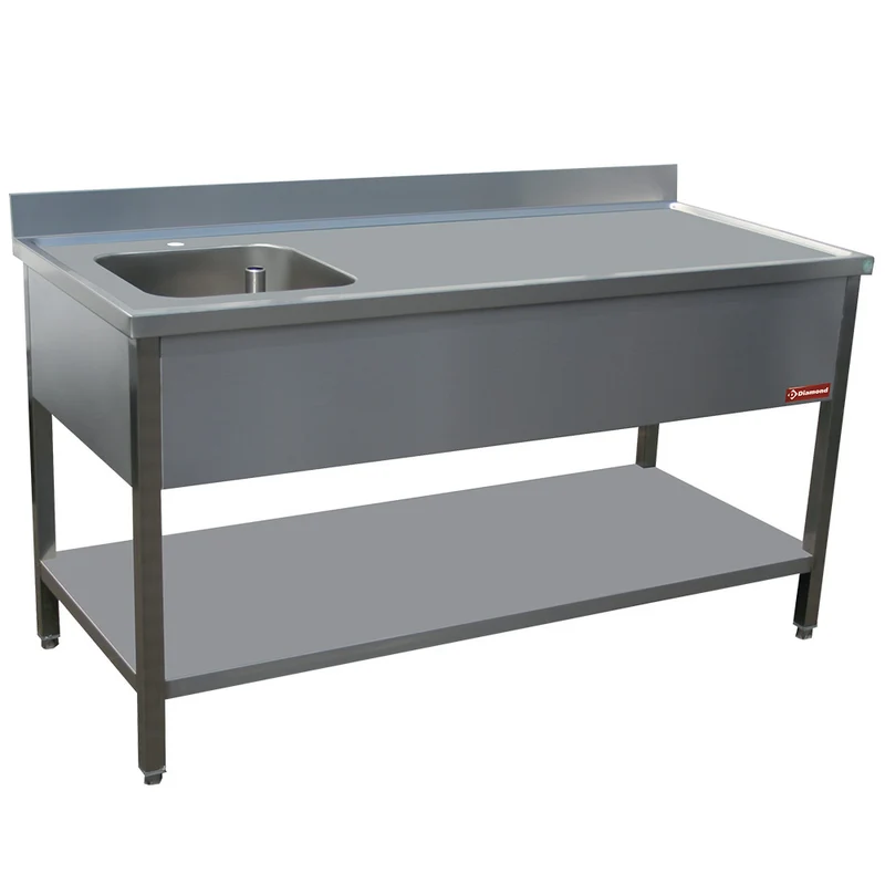 Spültisch 1 Becken links 400X400XH275 - TV1871S-D