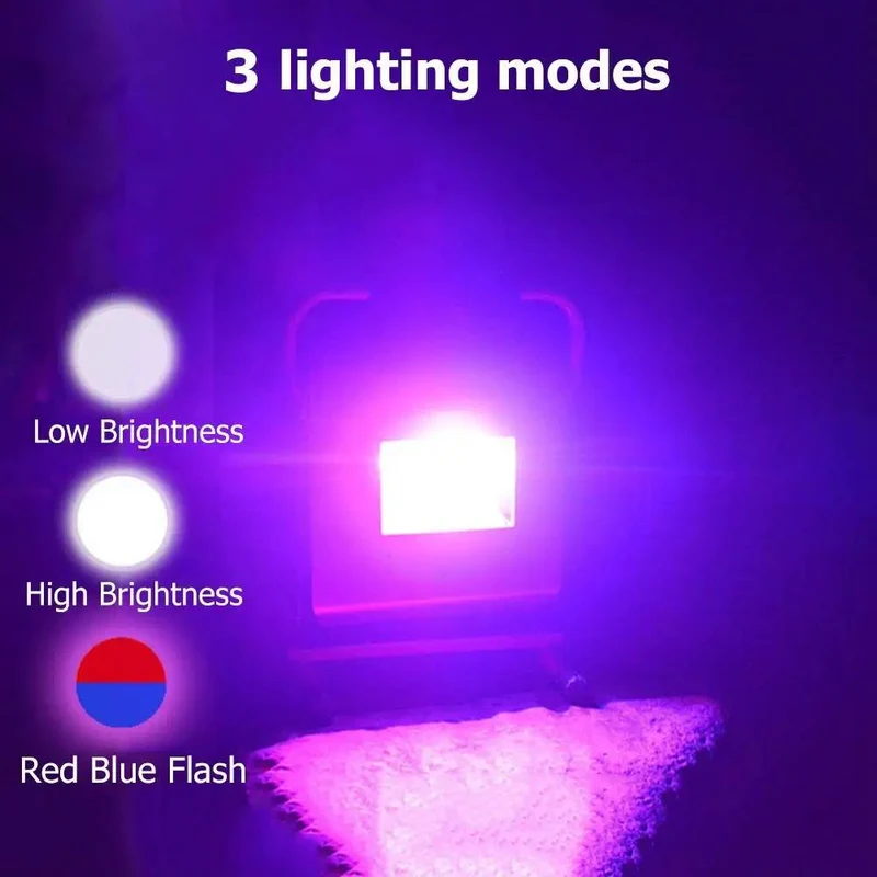 Dual LED Work Lights Rock Solid And Hella Bright Rechargeable Floodlights With Nifty Remote Control 360 Degree Swivel Tilt Ip66 Waterproof For Garage Camping And Construction Featuring 3 Timing Modes And Red Blue Flash