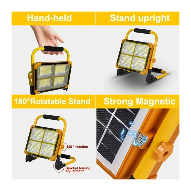 Kick Your Yard Into Overdrive With This Portable Solar Flood Light Featuring A Rechargeable Battery For Zero Cord Hassle And Badass Off Grid Illumination That Powers Up Brightly Every Sunset