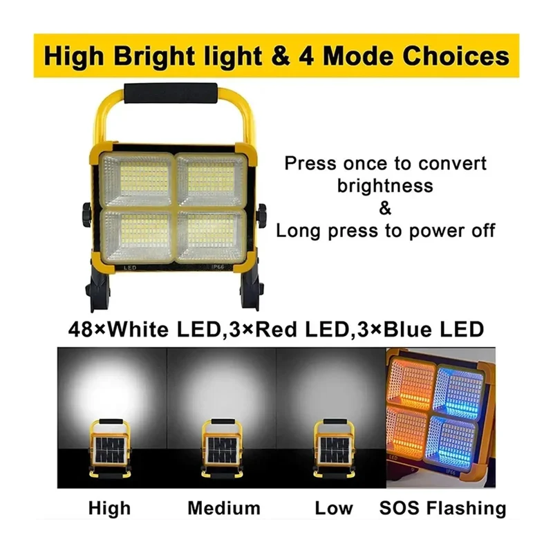 Kick Your Yard Into Overdrive With This Portable Solar Flood Light Featuring A Rechargeable Battery For Zero Cord Hassle And Badass Off Grid Illumination That Powers Up Brightly Every Sunset