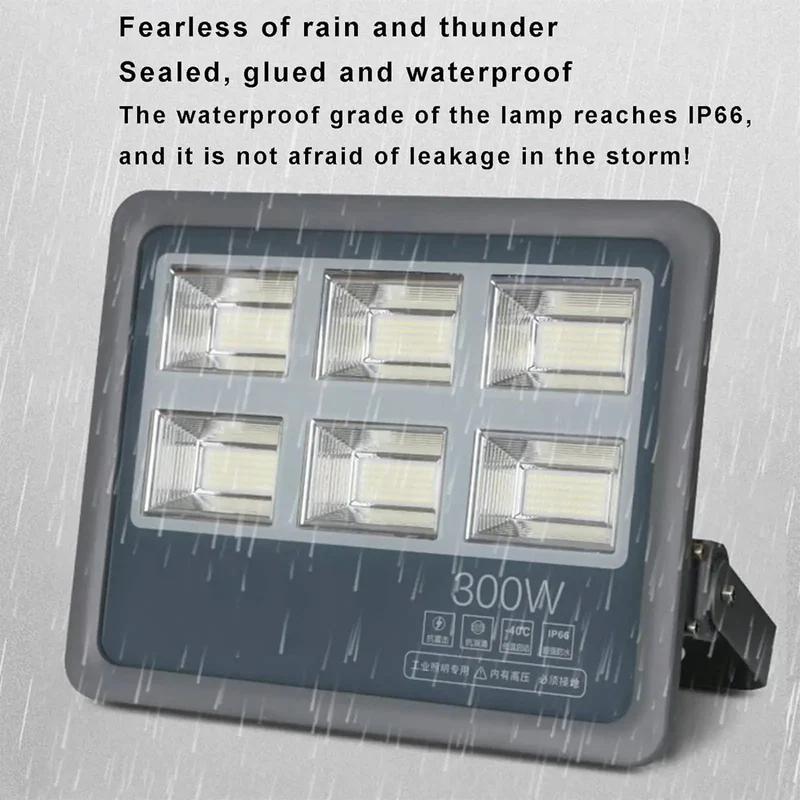 Heavy Duty Outdoor LED Flood Light With 120 Degree Wide Beam And Ip66 Weather Sealed Design Meant For Yards Garages And Work Areas 100W To 300W Choices Deliver Rock Solid Visibility