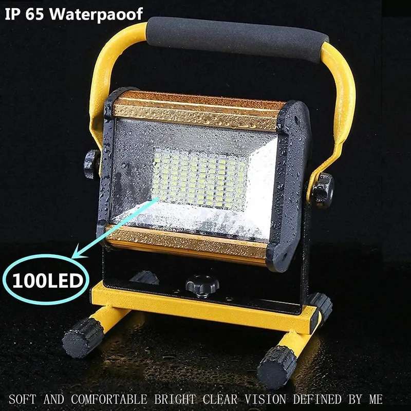 Blazing Bright 100W Led Flood Light Packed With Heavy Duty Aluminum Build And Genuinely All Weather Waterproof Shell For Tough As Nails Indoor And Outdoor Lighting Up Your Backyard Or Job Site