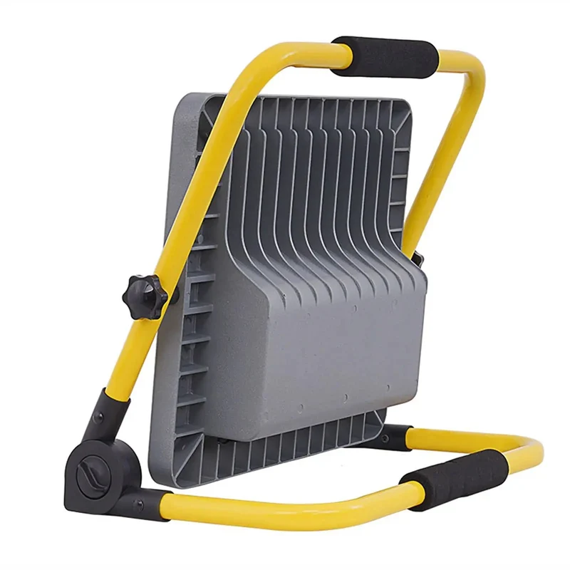 High Powered Portable Rechargeable Led Floodlight Pumping Out 100W 200W 300W Or 400W Blinding White Light With Nuts Bolts Ip65 Waterproof Aluminum Frame For The Job